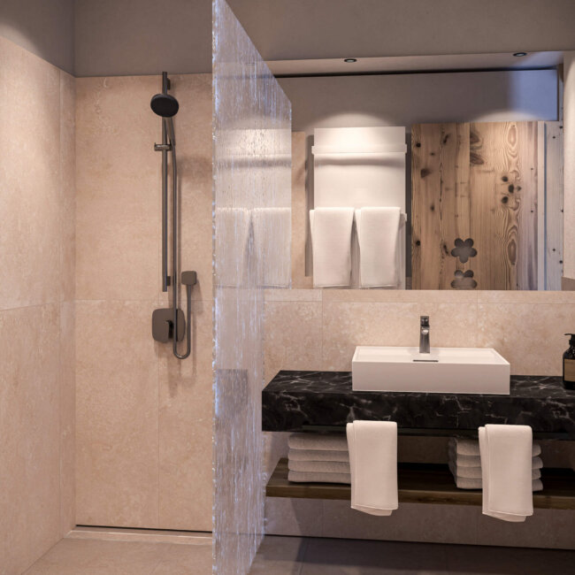 Schiefergut Alpenrose Badezimmer