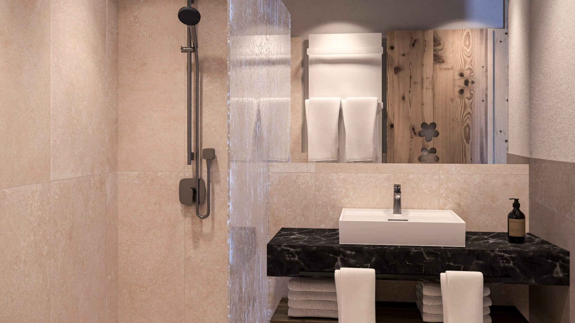 Badezimmer Schiefergut Family Resort