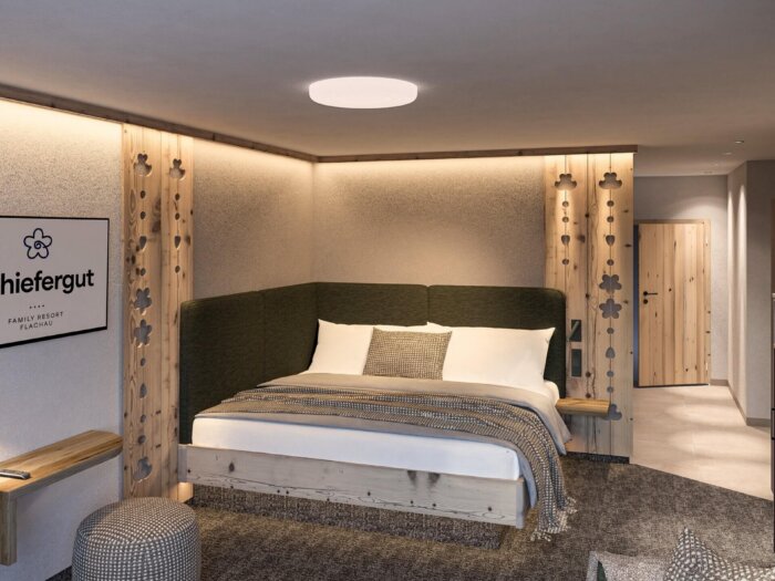 Schlafbereich Suite Schiefergut Family Resort