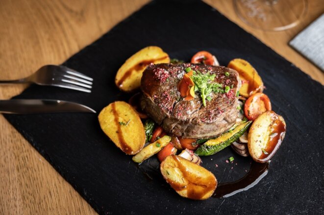 Steak in der Dorfalm