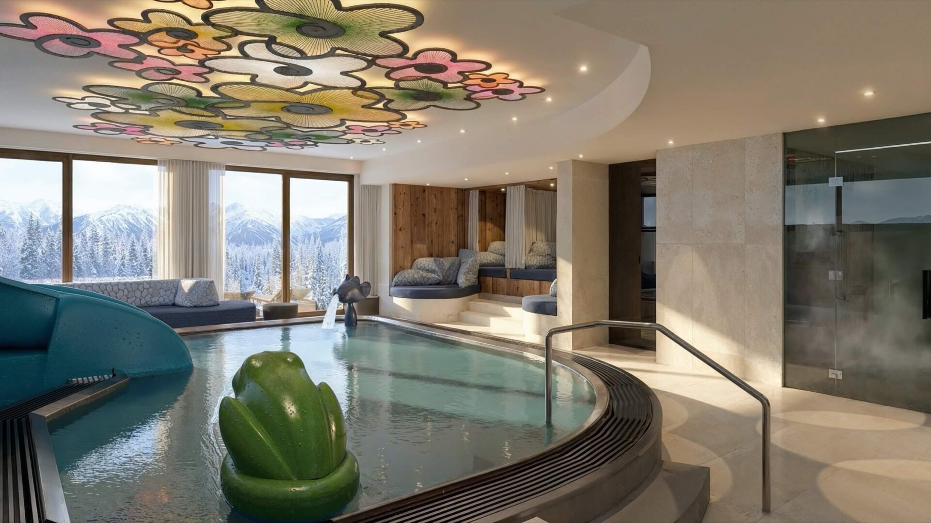 Poolbereich im Schiefergut Flachau