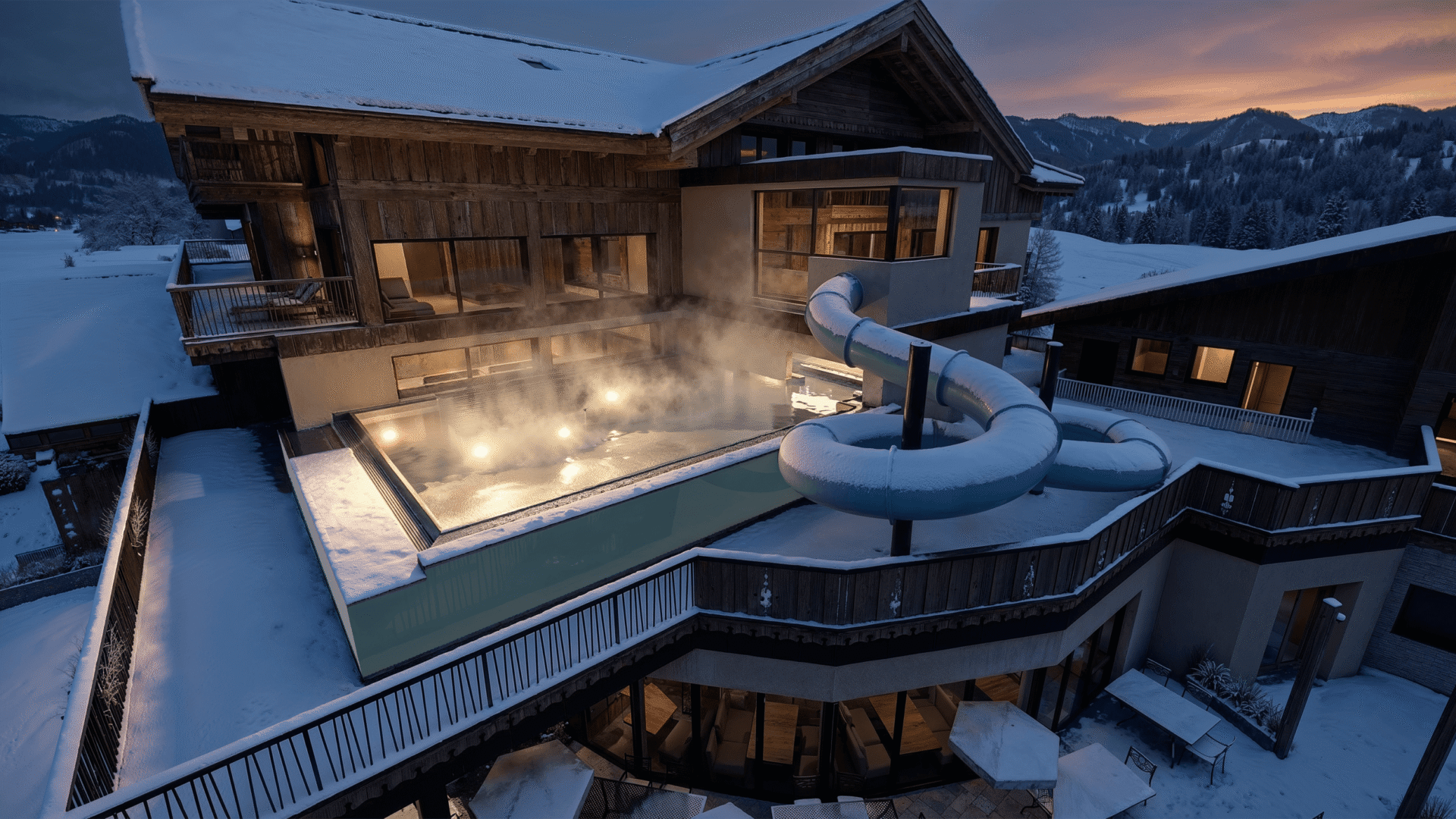 Infinity Pool & Wasserrutsche